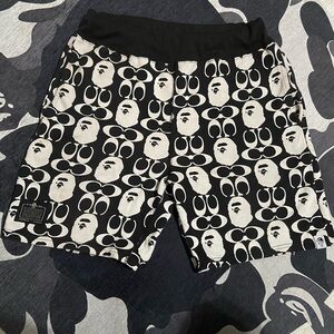 Coach Bape Shorts Collab 
Size XL
100% Authentic!!